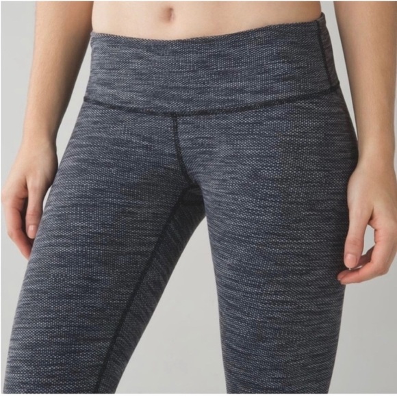 Lululemon Wunder Under Pant III in Diamond Jacquard Space Dye Black Slate - Picture 9 of 9